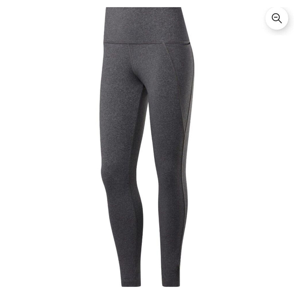 Reebok S Leggings Gray Compression Training Joggers Small Women's Yoga Pants - Picture 5 of 7